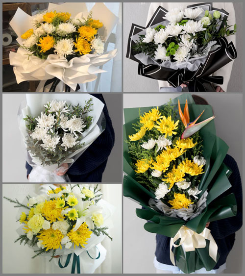 江苏南京栖霞区仙林街道白事花束代送